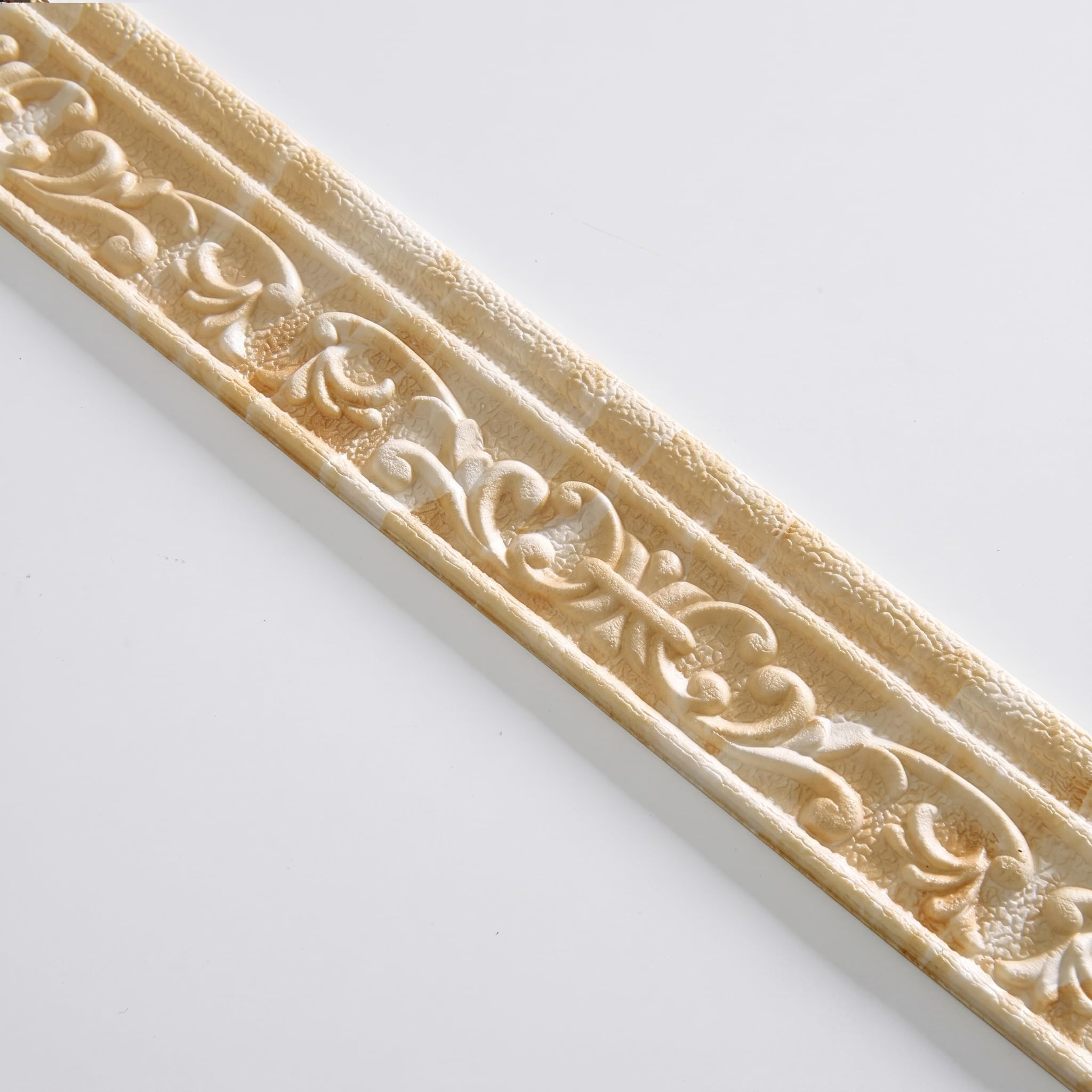 Guest Ruyunlai Copper Self Adhesive 3D Foam Wall Trim Peel And Stick Wallpaper Border For Ceiling Crown Molding And Wall Skirting Baseboards 8Cm X 920Cm