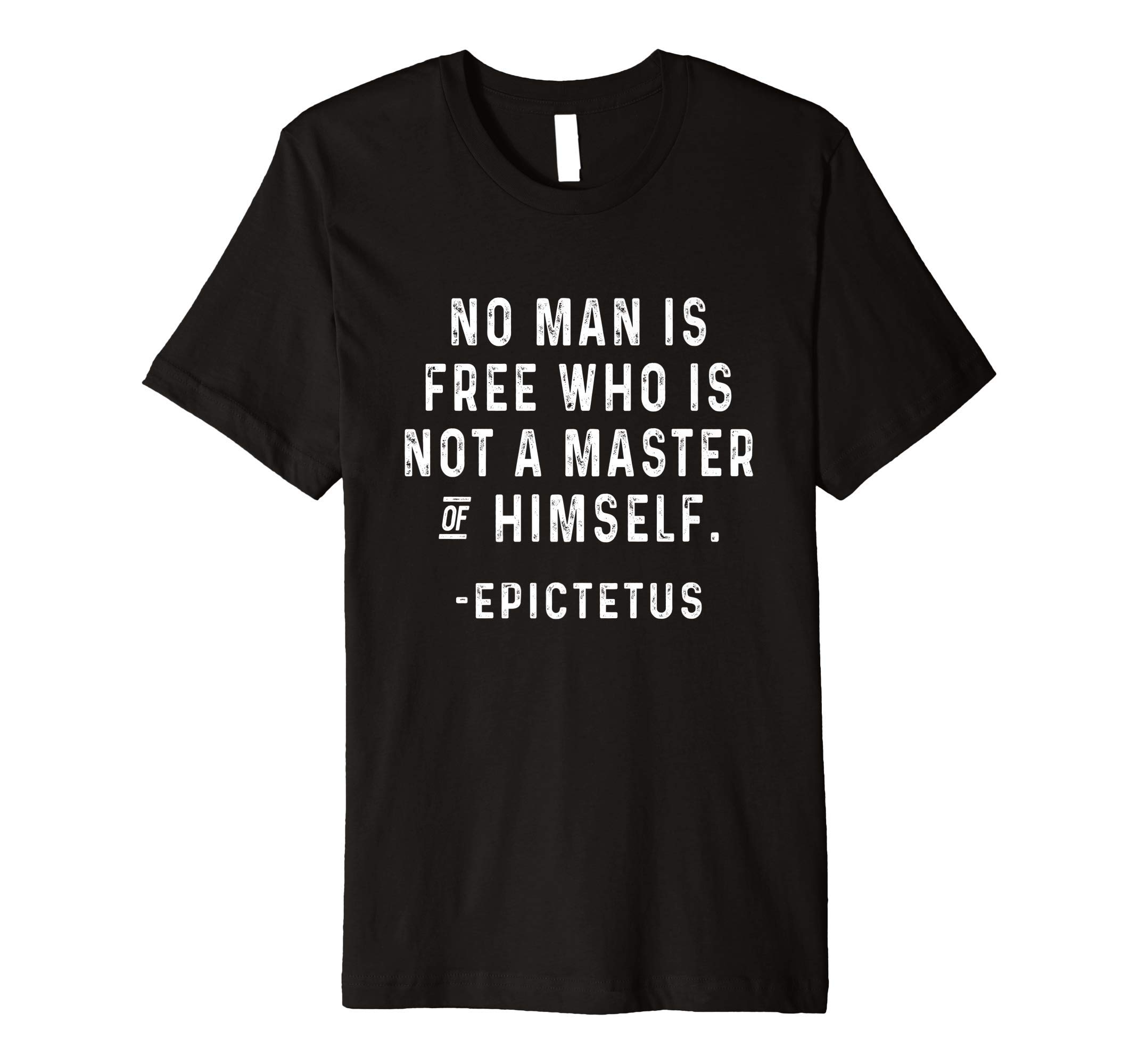 Mindfulness ClothingEpictetus Master Quote Stoic Philosophy Fitted T-shirt