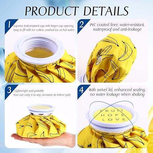 Miniatura 4 de TrelaCo 12 bolsas de hielo reutilizables para lesiones, paquete de hielo recargable para niños fríos y calientes, mini bolsa de hielo pequeña a