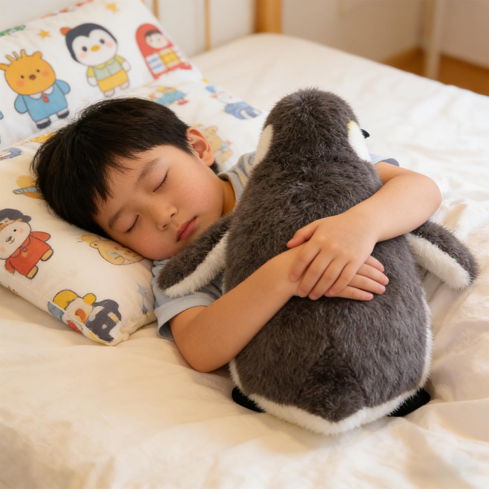 Pinguin Kuscheltier, Pinguine Plüschtier, Große Stofftier Plüschpuppe XXL, Flauschig Wie Echter Pinguin, Kuscheltier für Jedes Alter und Jeden Anlass (70CM)