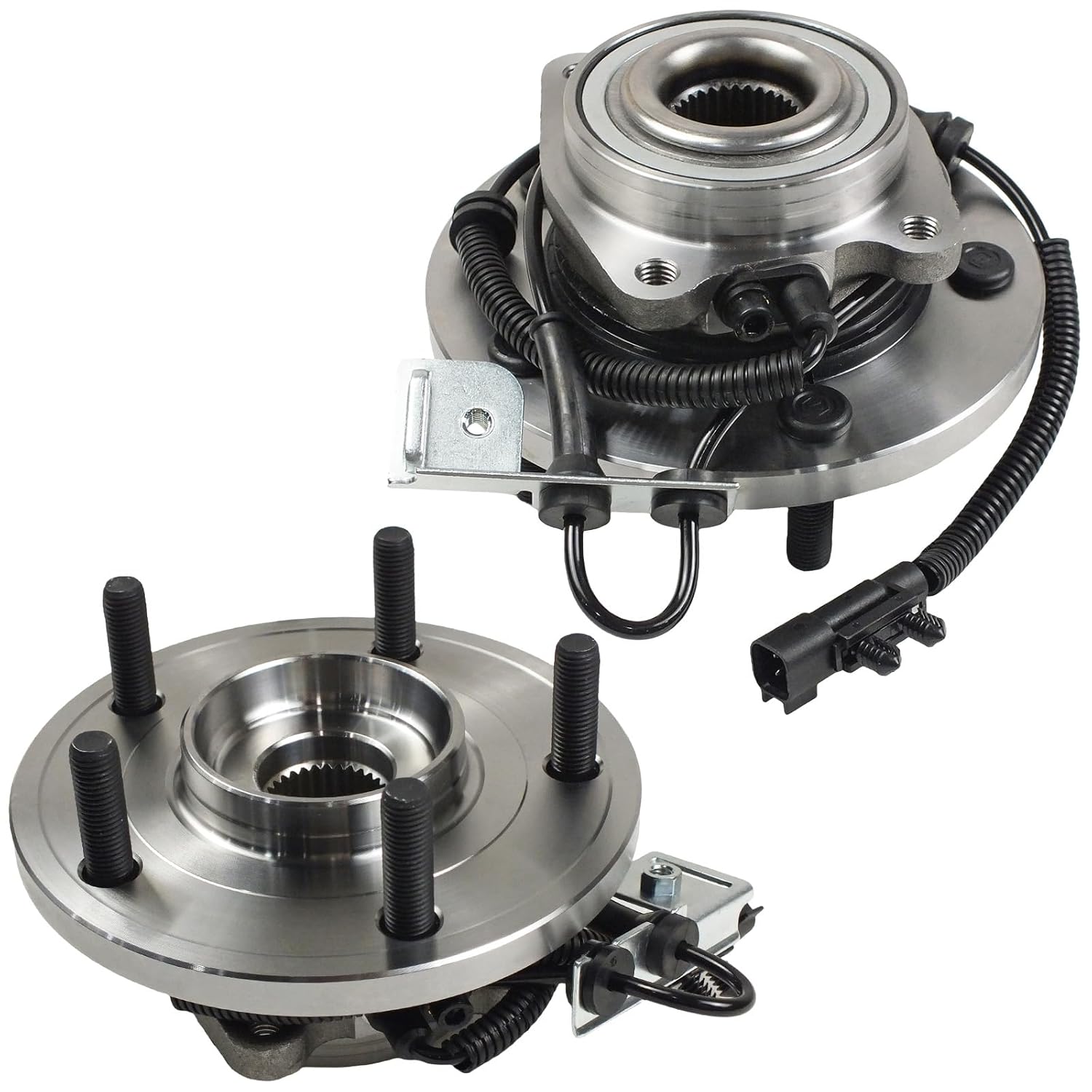 513273 Front Wheel Hub Bearing Assembly Compatible with 2008-2016 Chrysler Town & Country, Dodge Grand Caravan, 2009-2014 VW Routan, 5 Lugs w/ABS 2PCS