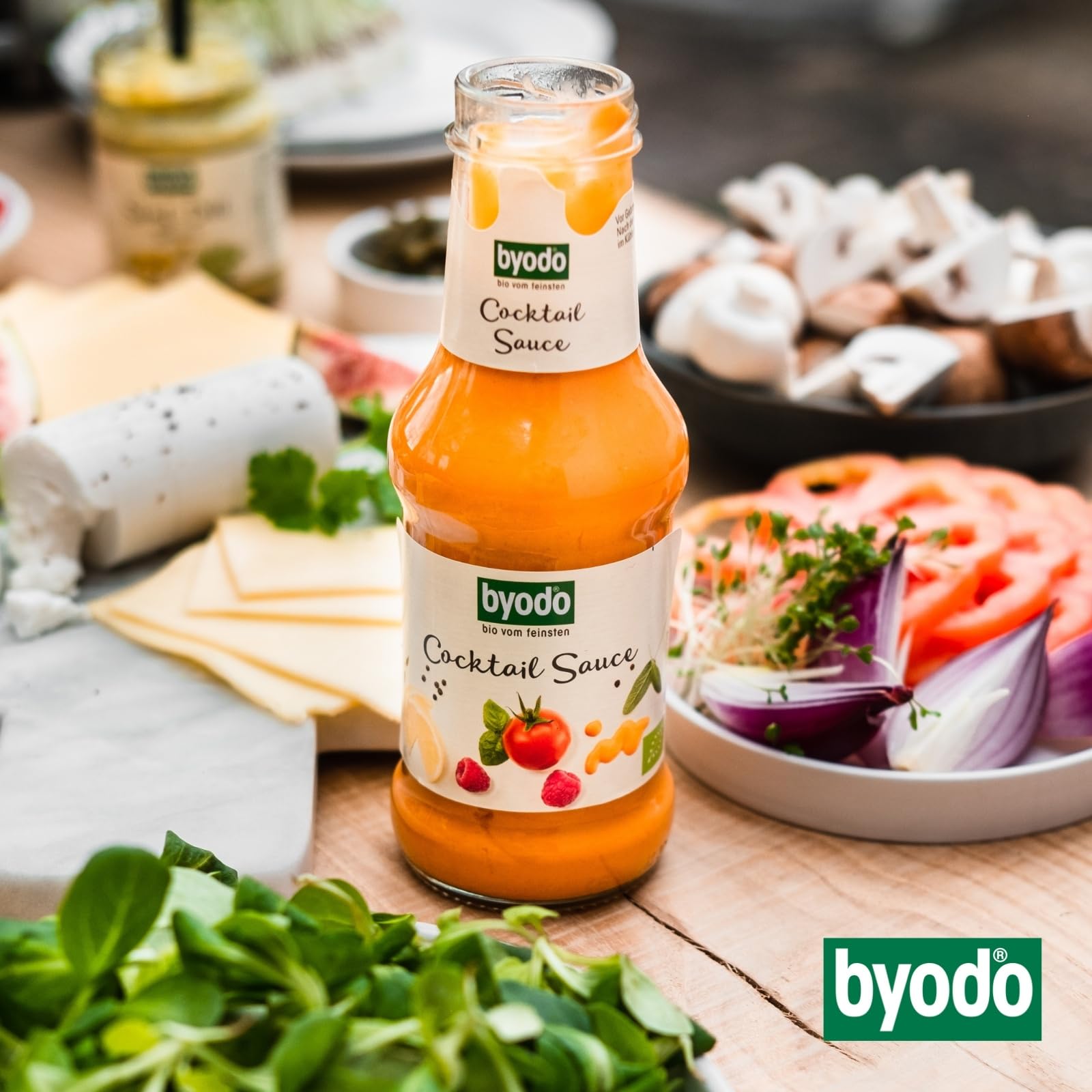 Cocktail Sauce Bio 250g 6er Pack von Byodo Premium Vegan & Glutenfreie Sauce - Ideal für Meeresfrüchte und Grillgerichte