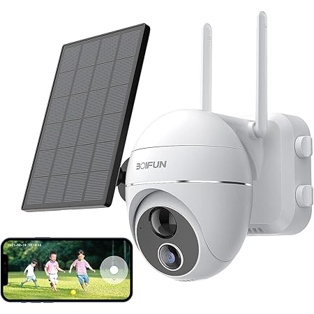 Amazon Co Jp 15600mah高容量電池 夜間カラー撮影 A Zoneワイヤレス Ptz防犯カメラ1080p屋外 8wソーラーパネル給電 15600mah充電式 監視カメラ 夜カラー撮影 ネットワークカメラ パンチルト 防犯追跡 Pir人体検知センサー双方向通話 Ip66防水防塵 5dbi高性能アンテナ
