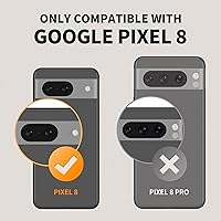 Vista 2 de TONGATE Funda para Google Pixel 8 con funda para cámara deslizante, funda Pixel 8 con soporte de anillo, grado militar, resistente a prueba