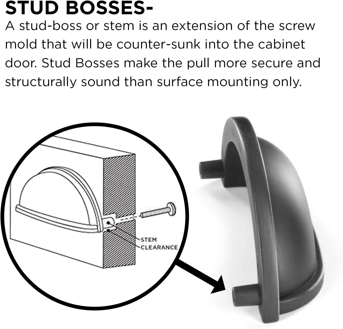 Hickory Hardware Solid Core Kitchen Cabinet Pulls, Luxury Cabinet Handles, Hardware for Doors & Dresser Drawers, 3 Inch & 3-3/4 Inch (96mm) Hole Center, Chrome, Veranda Collection(Pack of 10)
