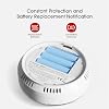 X-Sense Wireless Interconnected Carbon Monoxide Alarm Detector, Replaceable Battery-Powered CO Alarm Detector with Easy-to-Read LCD, Complies with EN 50291 Standard, CO03D-W, Link+