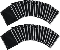 Vista 12 de Outus 12 carpetas con tapa para música, banda de marcha, 7.5 x 6.3 pulgadas, carpetas corales de PVC, impermeables, de doble cara, soporte