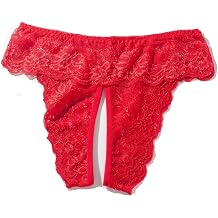 Womens Sexy Thongs Lace Panties Underwear Low Rise Plus Size Underpants Pack of 5