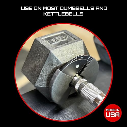 Miniatura 5 de Micro Gainz - Mancuerna fraccionaria de 1.25 libras, ideal para micro carga, (elegir color) 4 placas de peso fraccionadas, diseñadas para