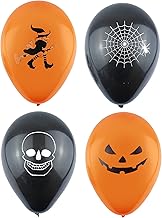 Henbrandt 12 Halloween Balloons 12pk Black and Orange Balloons Halloween Decoration