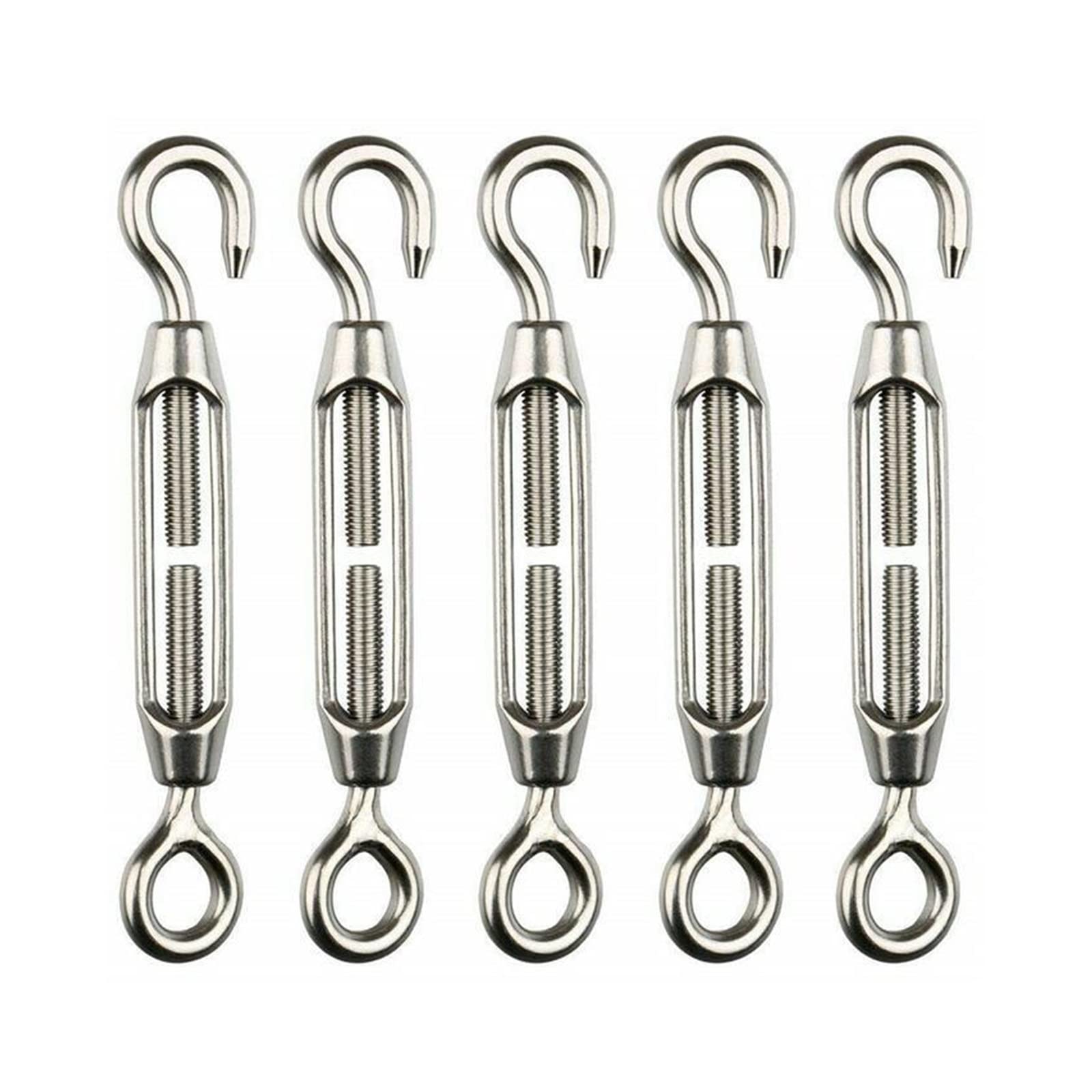 tensor de alambre de tensor, 5 ganchos de ajuste for cadena, tensor de alambre, tensor de ojo, tensor de cable de alambre, accesorios de hardware