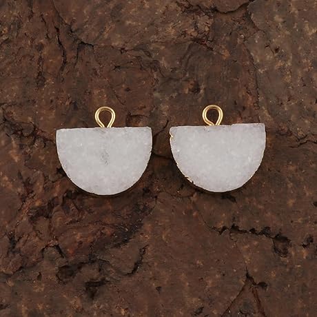 GEMX Natural White Sugar Druzy