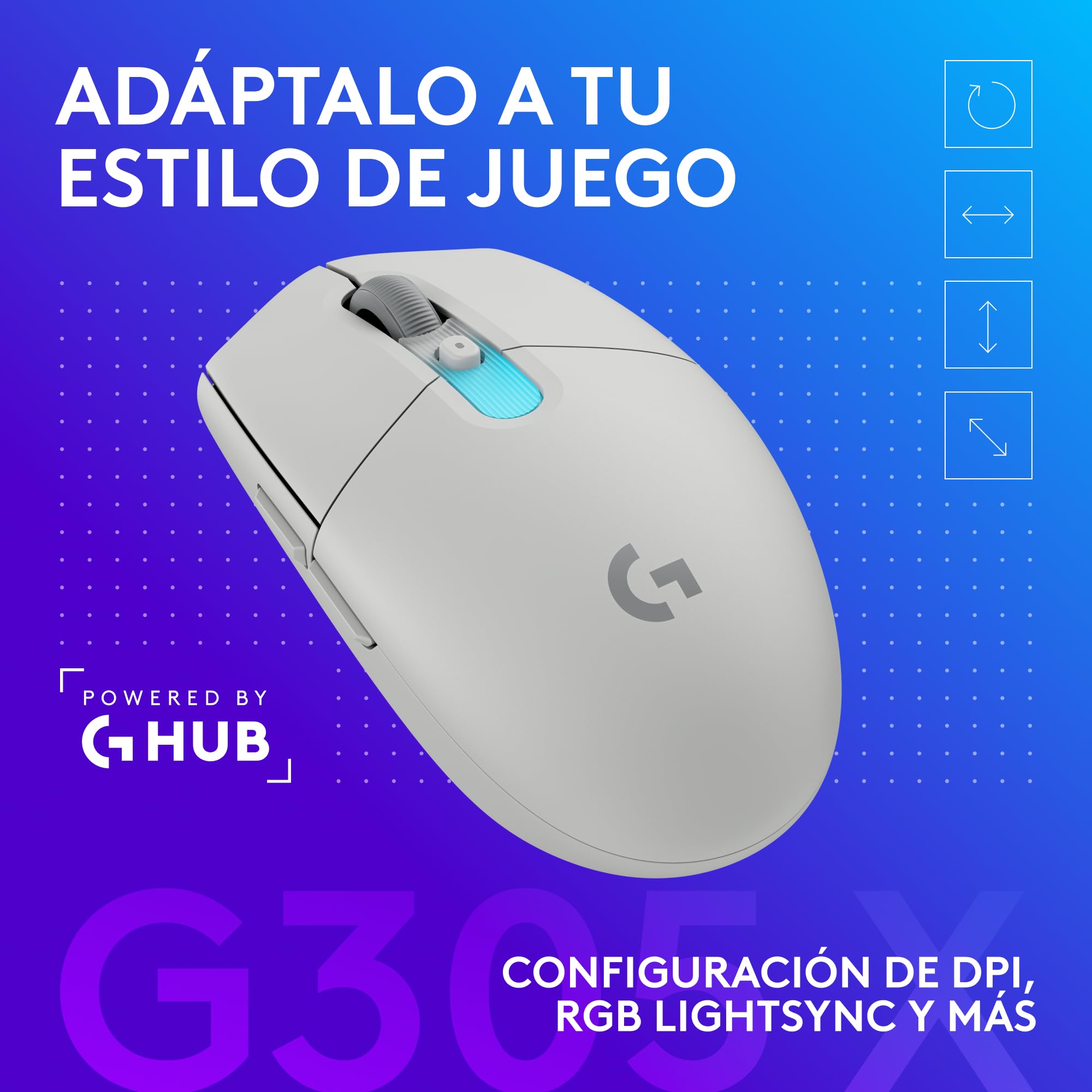 Logitech G G305 X Superlight + G321 Lightspeed Combo - Blanco