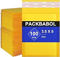 Vista 11 de packbabol Sobres de burbujas Kraft de 8.5 x 11 pulgadas, 50 unidades, pequeñas bolsas de envío de correo autosellables, sobres acolchados amarillos