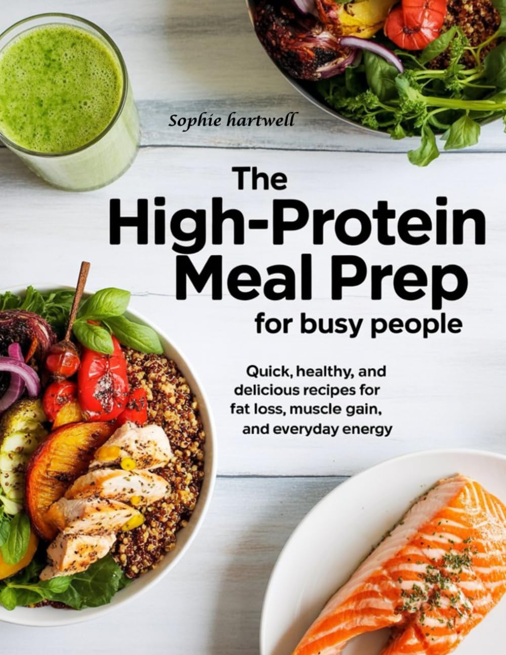 The High Protein Meal Prep for Busy- People: Flavor-Packed Meals to Burn Fat, Build Lean Muscle, and Stay Full Without Stress in the Kitchen