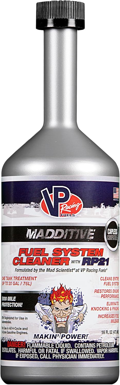 VP Racing 2805, Madditive Fuel System Cleaner with RP21-16 Ounce (9 Pack)