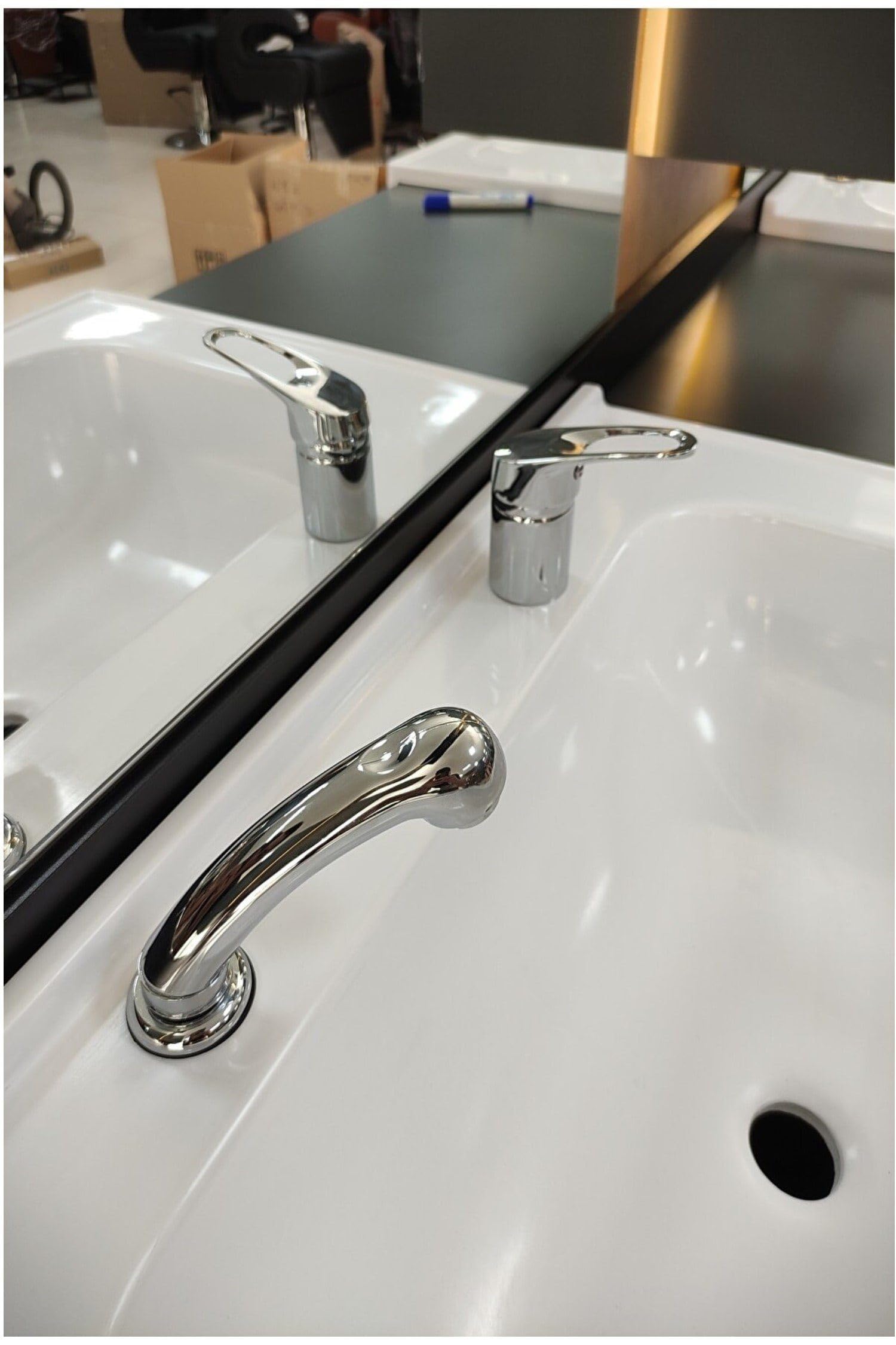 Miscelatore monocomando per lavandino da parrucchiere, barbiere, miscelatore monocomando per barbiere, rubinetto per parrucchiere, doccetta per lavabo