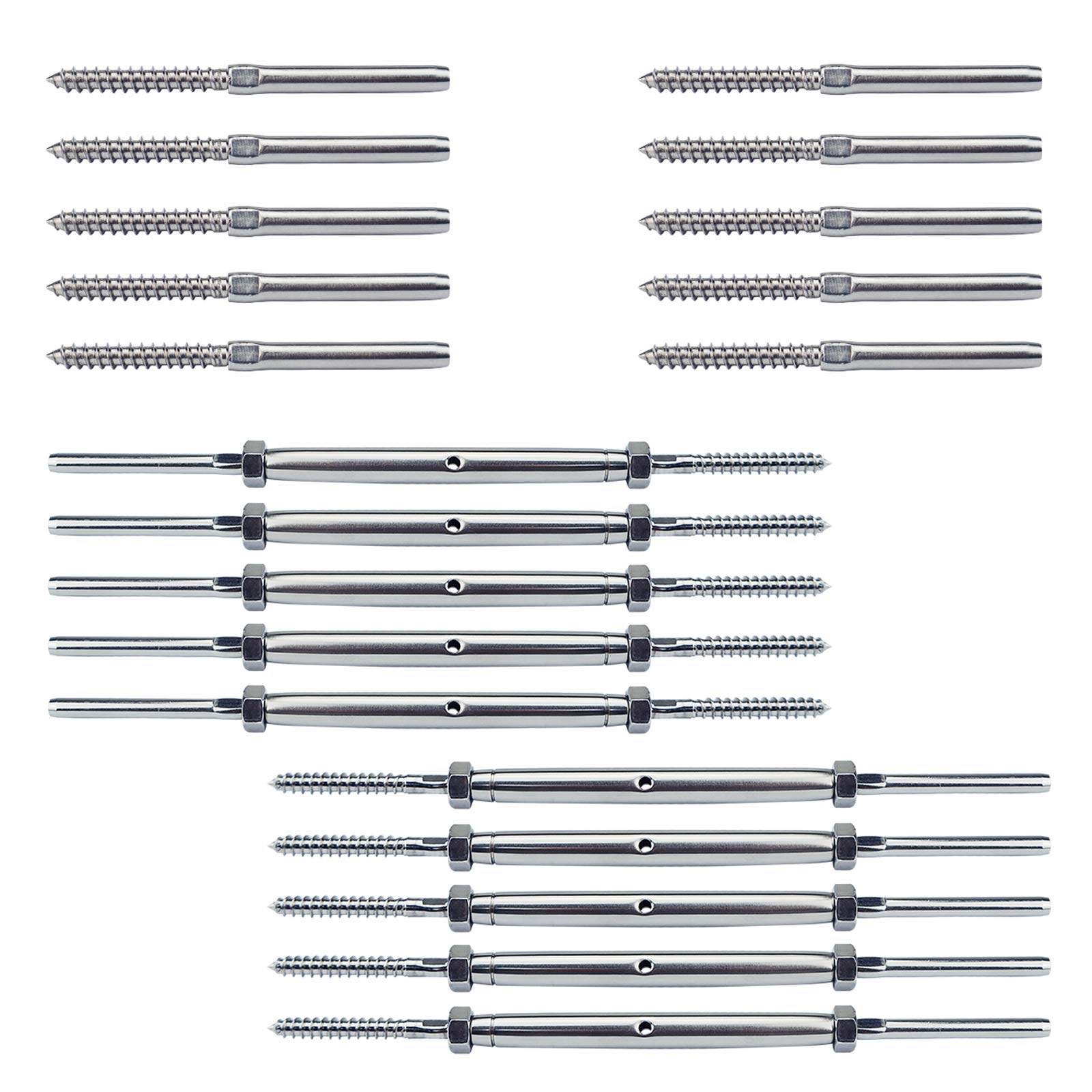 Buy Sexyrobot 1/8" Cable Railing Kit Left&Right Handed Thread Swage Lag