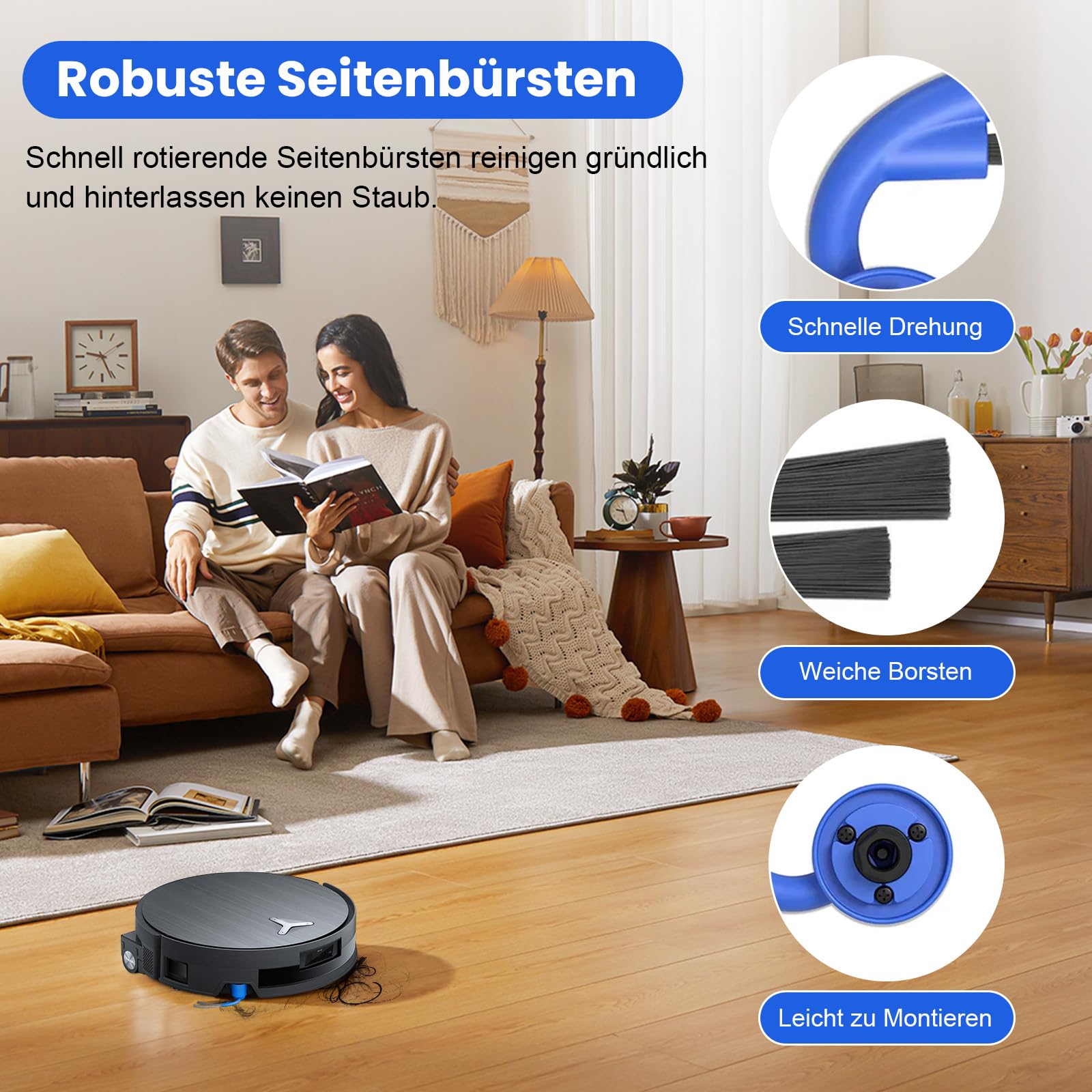 Zestaw 21 akcesoriów do robota odkurzającego Ecovacs Deebot X9 Pro Omni / X11 Pro, 1 szczotka główna, 2 wałki do czyszczenia mopa, 6 worków na kurz, 6 szczotek bocznych, 4 filtry HEPA, 1 szczotka do