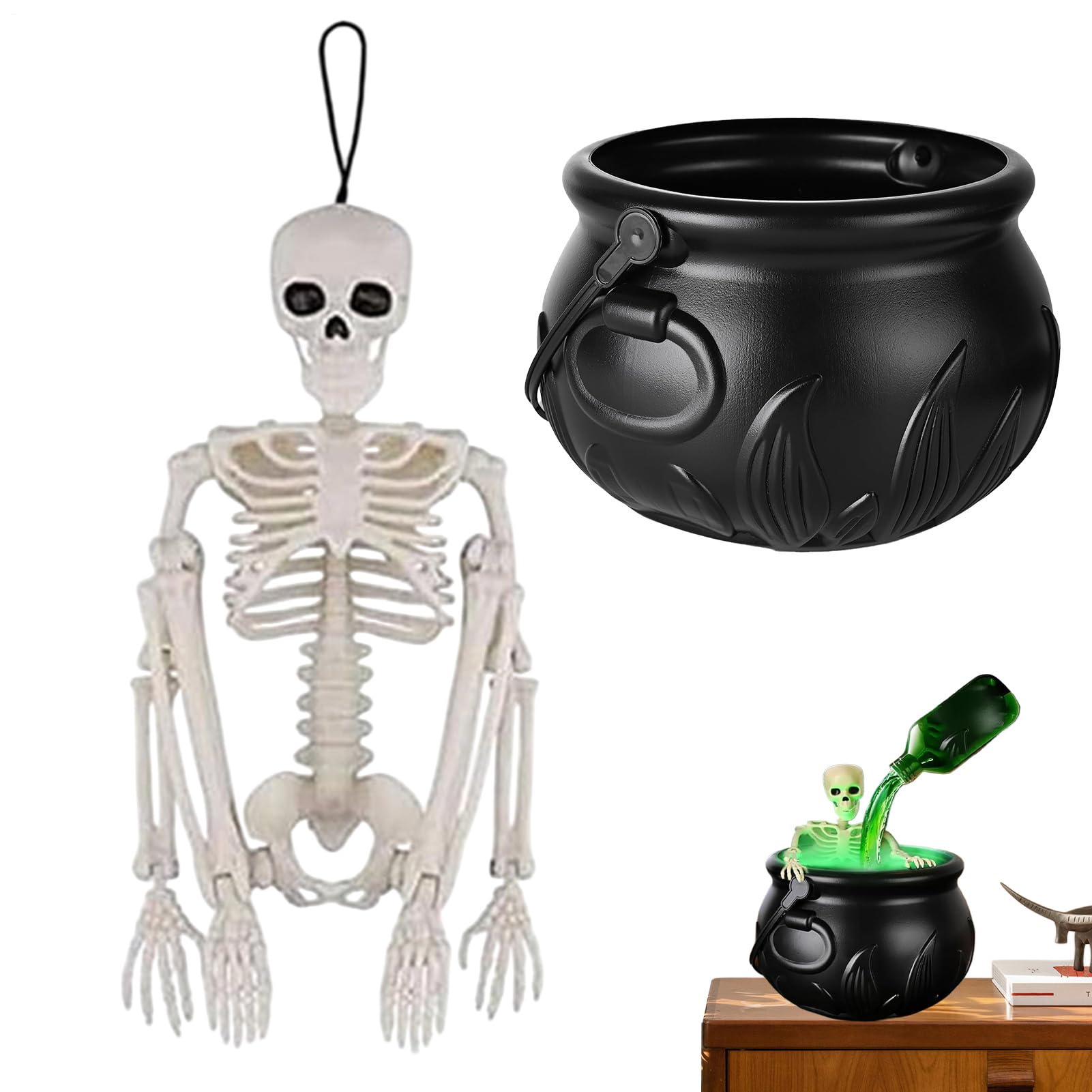Miska – dekoracja sto?u Halloween – pod?wietlana dekoracja zewn?trzna stó? ?wi?teczny, letni? imprez?, do domu, domu, czarownic, sali lekcyjnej, zewn?trz