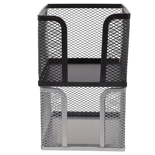 Mesh Sticky Notes Holder Desktop Paper Organizer 2Pcs Mesh Memo