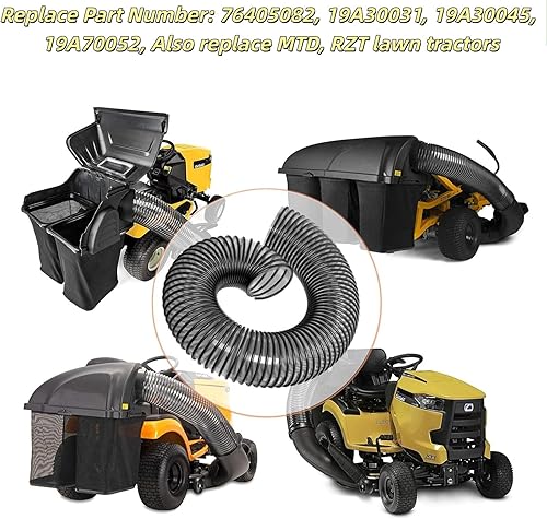 Miniatura 4 de 764-05082 76405082 Bagger Flex Manguera Reemplazar para MTD CUB CADET RZT 36" 42" 46" 50" 54" posterior Fast Double Bagger