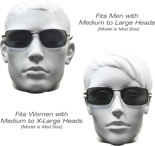 Miniatura 4 de proSPORT Gafas de sol bifocales polarizadas para hombres y mujeres, pesca antideslumbrante de metal