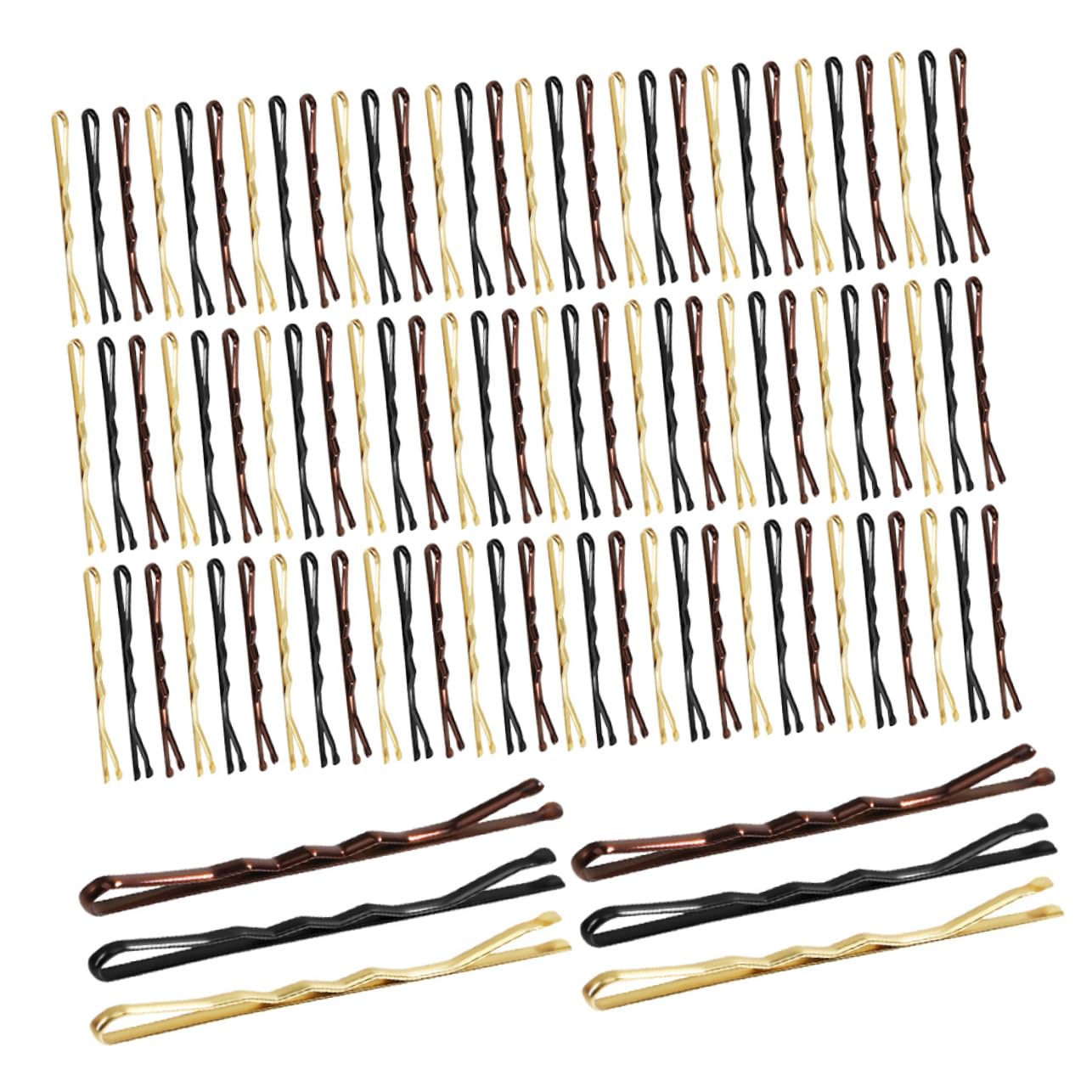 CALLARON 900stücke Haarnadeln mit Wellenmuster Dekorative Haarnadeln für Damen und Mädchen Haarschmuck für Hochsteckfrisuren Rutschfeste Haaraccessoires mit Aufbewahrungsbox