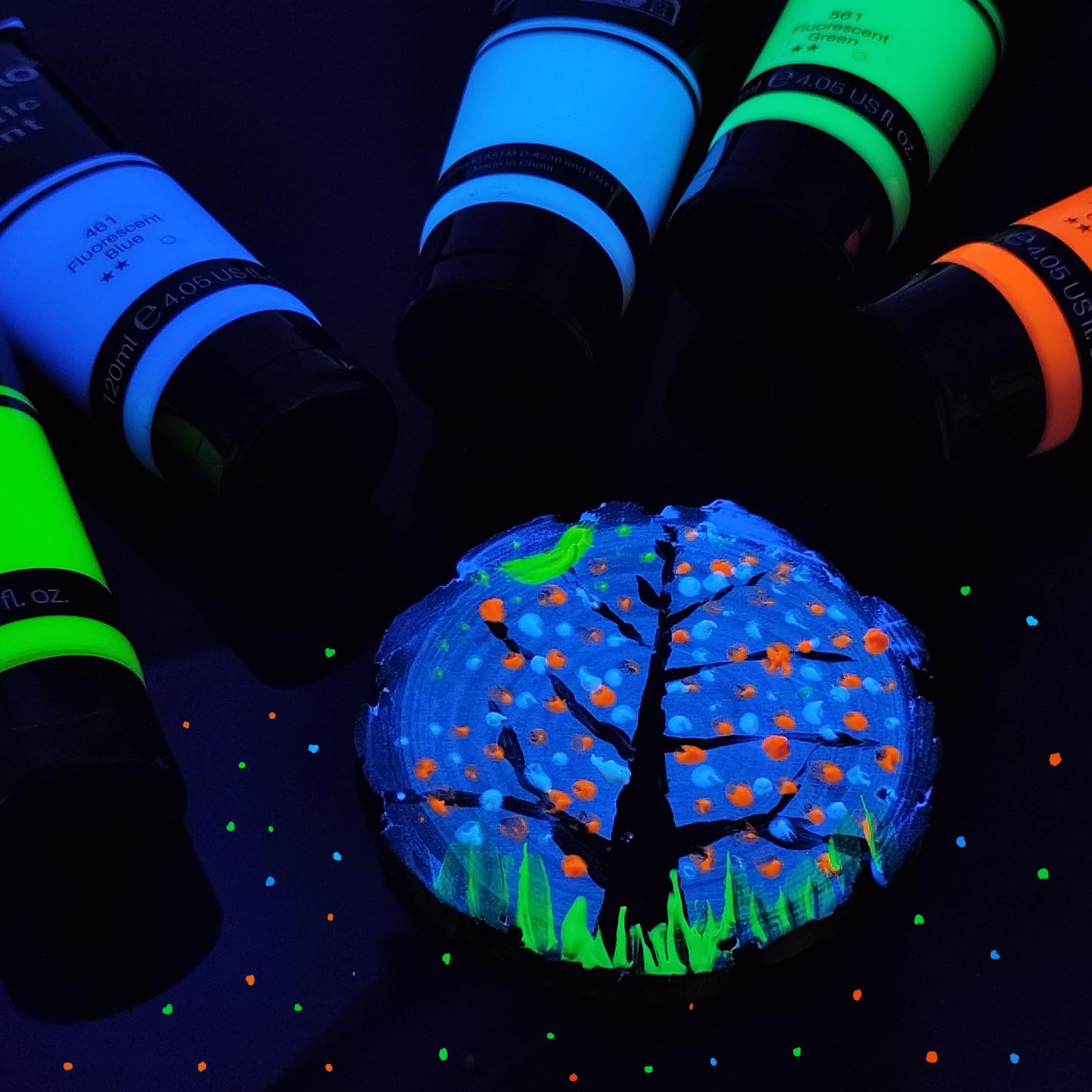 NAMAKA Vernice Acrilica Luminescente Fluorescente Per Pesca - Si Illumina Al Buio, Per Totanare E Artificiali