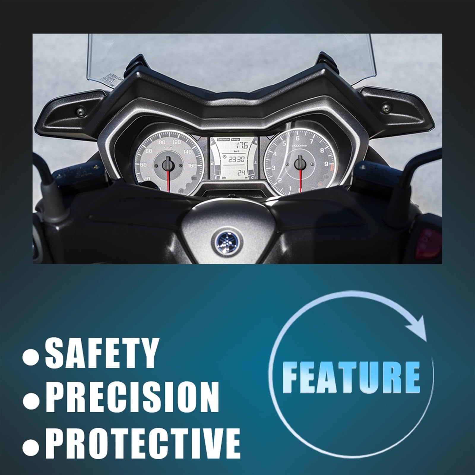 Film Protecteur écran Pour Yamaha XMAX 300 2025 - 2 Pièces, TPU Anti-rayures, à Auto-réparation - 4
