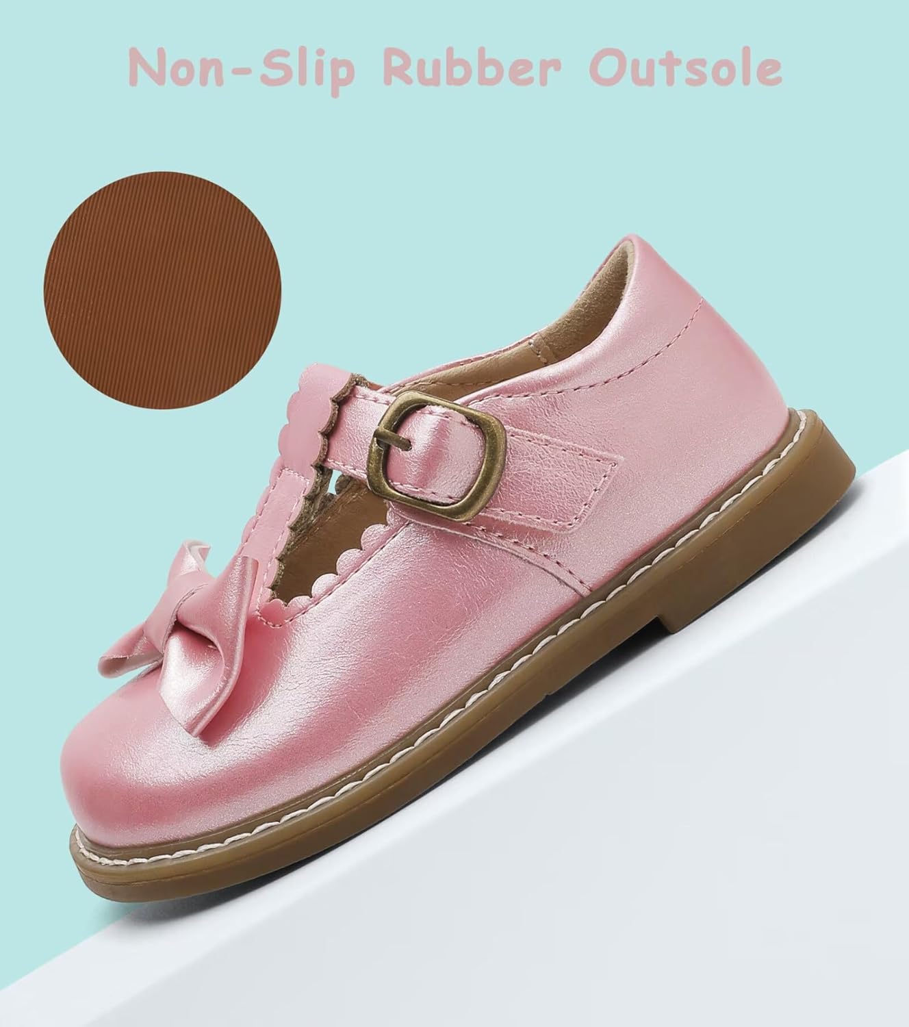 Toddler Girl Mary Jane Dress Shoes-Little Girls School Uniform Shoes - Image 5