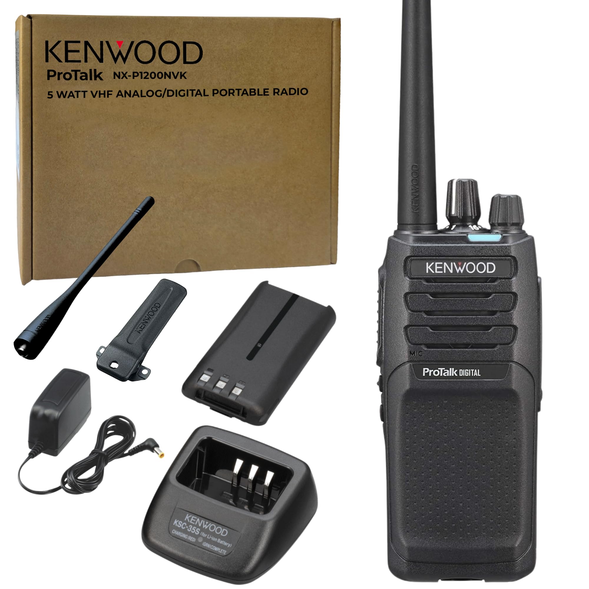 Amazon.com: Kenwood ProTalk NX-P1200NVK Radio, Portable Walkie