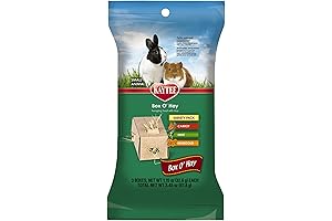 Small Animal Pet Box O Hay Variety Pack Carrot, Mint, and Marigold