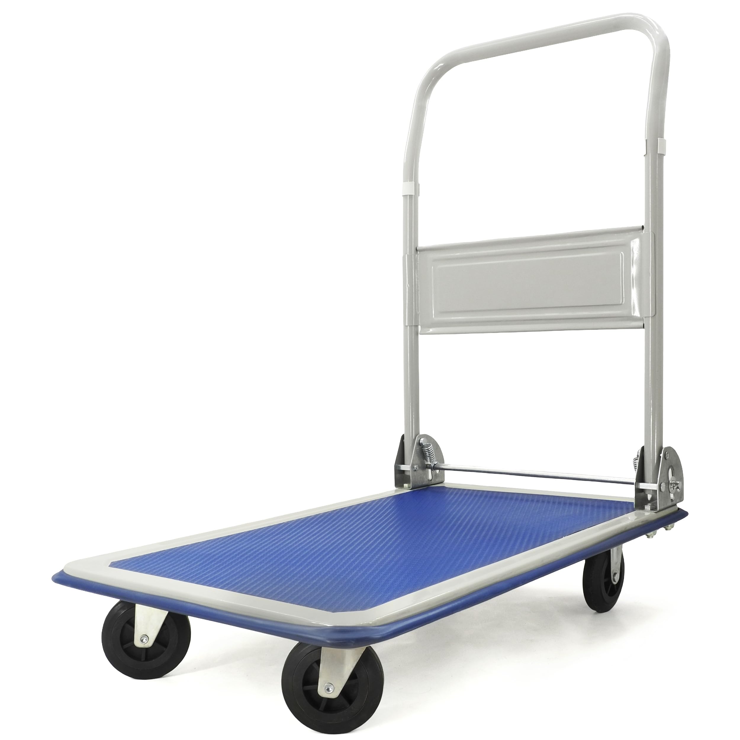 Plattformwagen Transportwagen Transportroller Rollwagen Klappbar 150kg/300kg Faltbar Handwagen Schwerlast Lagerwagen Metall mit 4 Rollen (150 kg)