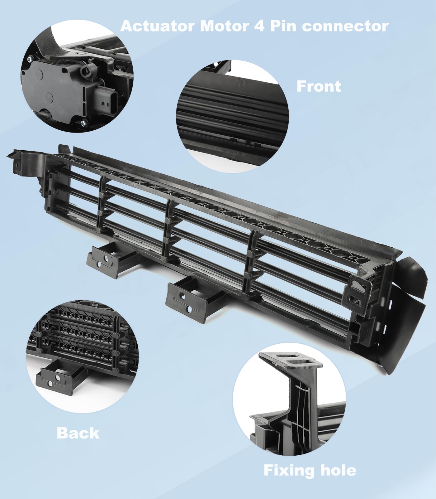 Amazon.com: Front Lower Active Radiator Grille Shutter Assembly