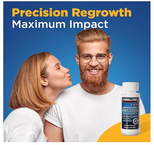 Miniatura 6 de Kirkland Signature Minoxidil 5% Tratamiento de crecimiento capilar extra fuerte para hombres, solución tópica, suministro de 1 mes, botella de 2