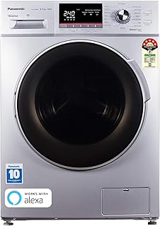 Panasonic NA-148MF1L01 8Kg Wi-Fi Enabled Inverter Front Load Fully-Automatic Washing Machine, Silver