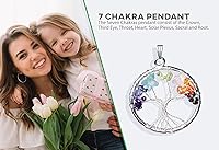 Vista 3 de Black Tourmaline - Chakra Tree - Tree of Life Decor - Chakra Stone - Crystal Tree for Positive Energy - Reiki Protection Crystals - Feng Shui Decor