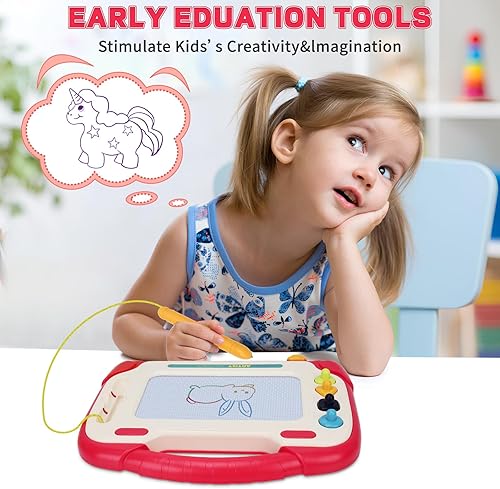 Miniatura 6 de Magnetic Drawing Board for Kids,Toys for 2 Year Old Girl,Doodle Board Writing Tablet for Toddlers 1-3, Toddler Travel Learning Toys, First Birthday