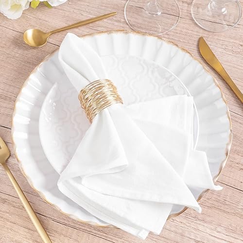 Vista 52 de MLMW Juego de 6 servilletas de tela color marrón nude, de lino, rústicas, de algodón, lavables a granel, de 16 x 16 pulgadas, para decoración de Piel