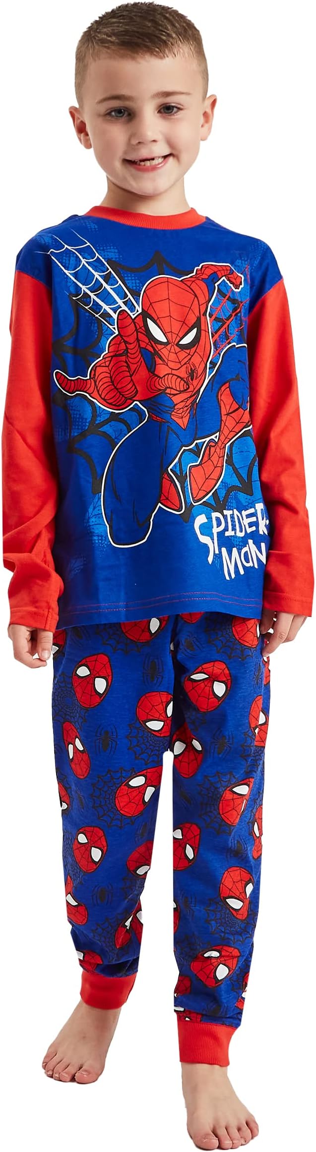 Spiderman Boys Pyjamas Comic Character Nightwear