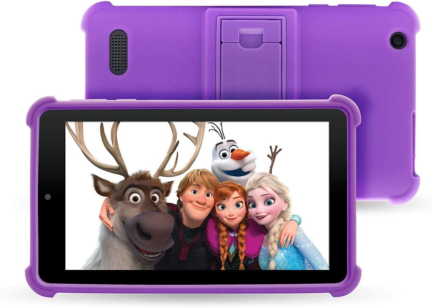 Venturer Small Wonder 7" Android Kids Tablet with Disney Books, Bumper Case & Google Play, 16GB Storage & 2GB RAM (Purple)