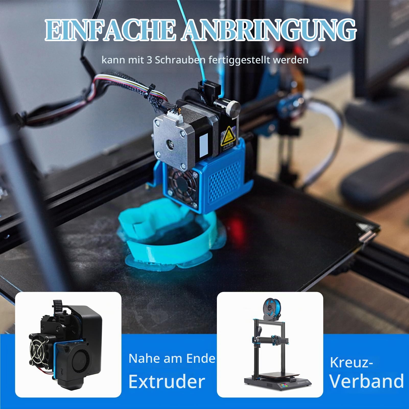 Artillery Direktantriebsextruder, Einzeldüsenextruder für 1,75-mm-Filament, 3D-Drucker, Ersatzteil, kompatibel mit Sidewinder X1 3D-Drucker
