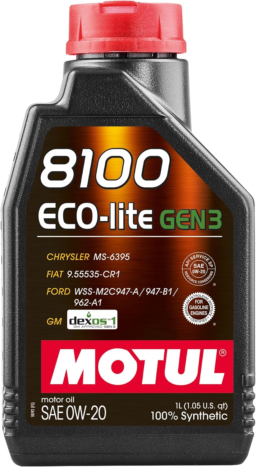 Motul 8100 ECO-lite Gen3 0W-20 Aceite Sintético 1 Litro