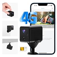 UCOCARE Telecamera con SIM, 2K Mini Telecamera senza WiFi con SIM 4G da Interno/Esterno