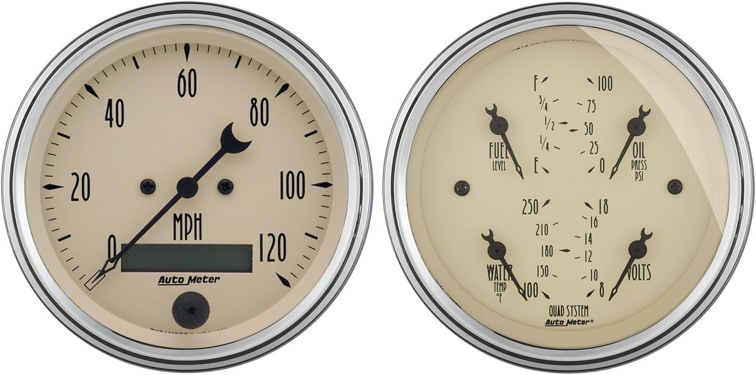 Auto Meter 1800 Antique Beige Street Rod Kit
