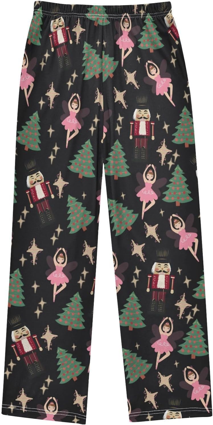 Halloween Pajama Pants Long Sleep Pants Soft Pajama Bottoms With Pockets Holiday Clothes for 6-14Y - Image 2