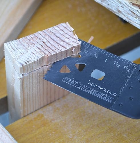Miniatura 3 de ACTOMASTER HCS - Hojas de sierra oscilantes para madera y paneles de yeso, multiherramienta, paquete de 15