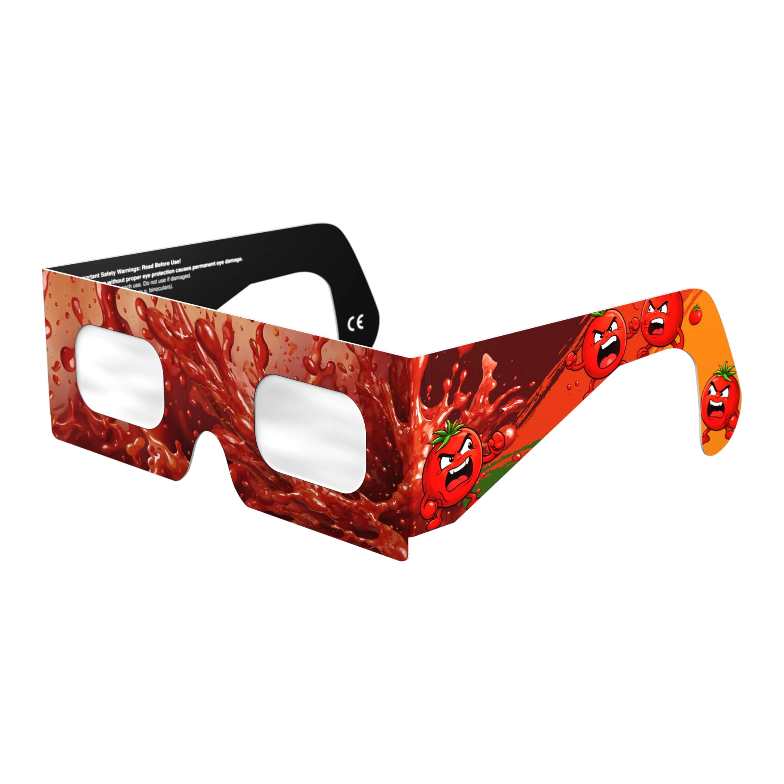 Solar Eclipse Glasses ISO 12312-2 CE Certified | Safe Solar Viewing Glasses UK | Paper Cardboard Frame | Total Solar Eclipse August 2026 | Made in EU | 50 Pack | Tomatina โ image 1