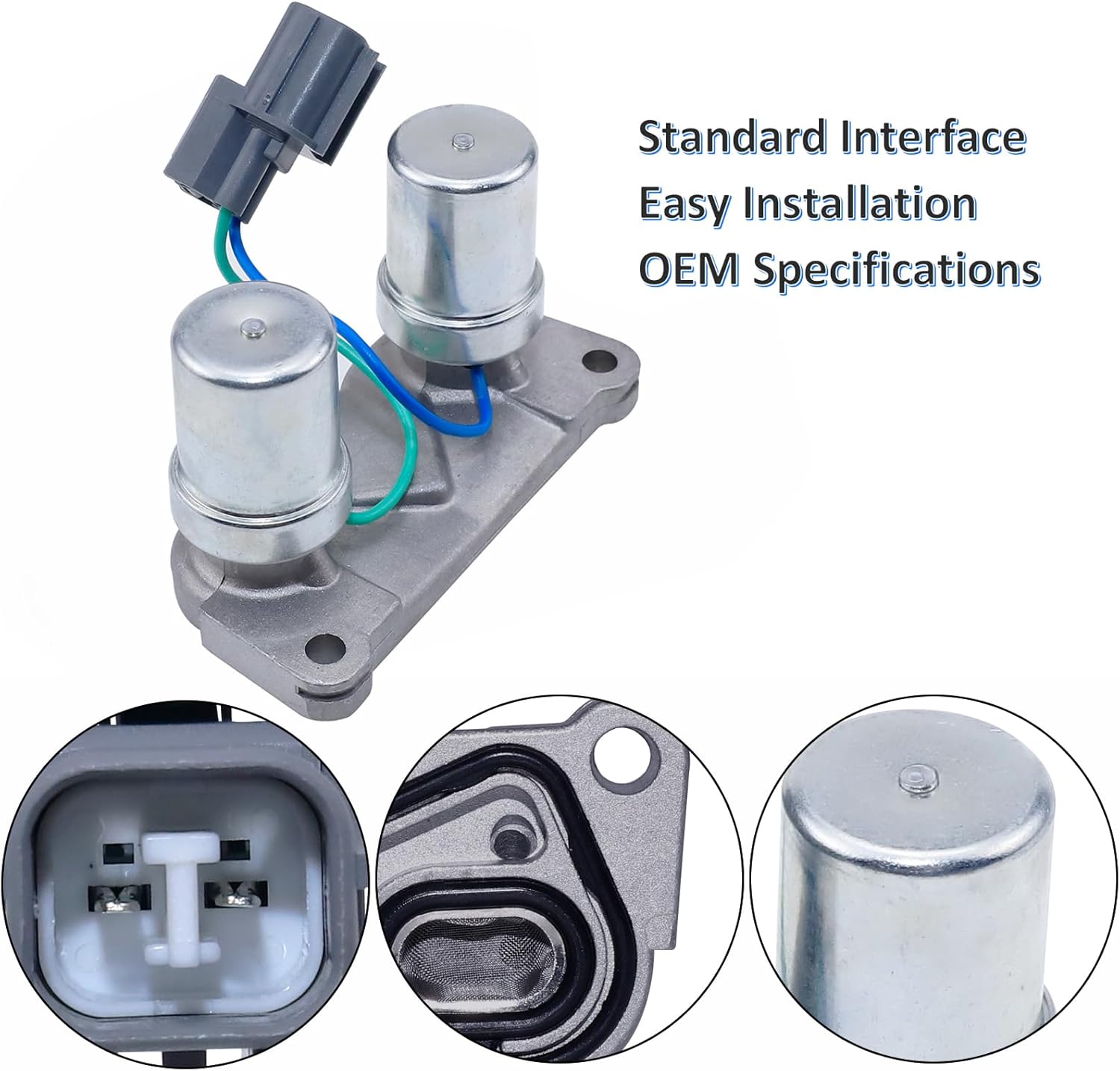 28300-P24-J01 Transmission Shift Lockup Control Solenoid Valve For HONDA CIVIC 1992-2000, CIVIC DEL SOL 1993-1997, CR-V 1997-2001 28320P24J01